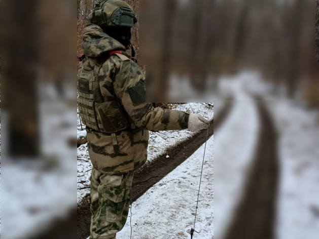 Белгородские росгвардейцы обезвредили в приграничье кассетную мину ВСУ