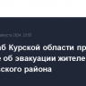 Оперштаб Курской области принял решение об эвакуации жителей Глушковского района