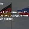 И снова АдГ. Немецкое ТВ рассказало о скандальном решении партии