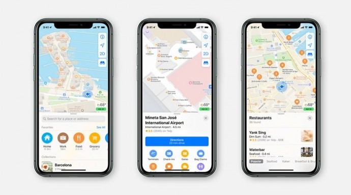 Сервис Apple Maps наконец-то стал доступен в веб-версии, но с ограничениями