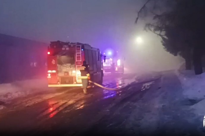 Серьезный пожар произошел в одном из районов Петрозаводска