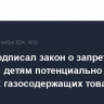 Путин подписал закон о запрете продажи детям потенциально опасных газосодержащих товаров