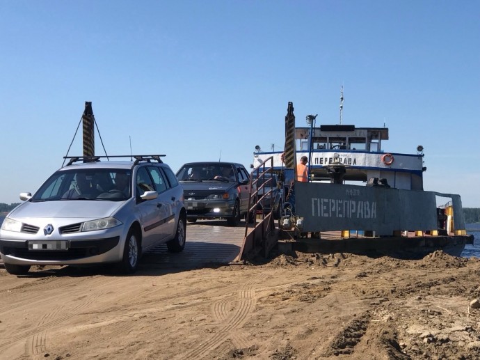 В Ярославской области временно прекратила работу паромная переправа Глебово – Сменцево