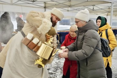 В Татьянин день жителей Твери угостили Посадским сбитнем и пирогами