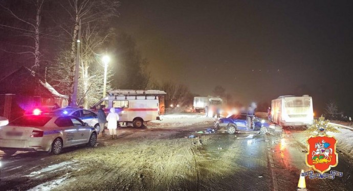 В ДТП с автобусом в Подмосковье погибли три человека