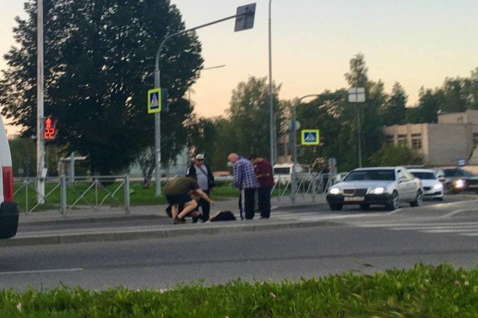 В Пскове сбили женщину на пешеходном переходе