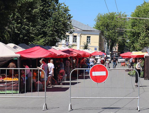 Улицу Кропоткина в Калуге снова перекроют из-за ярмарки