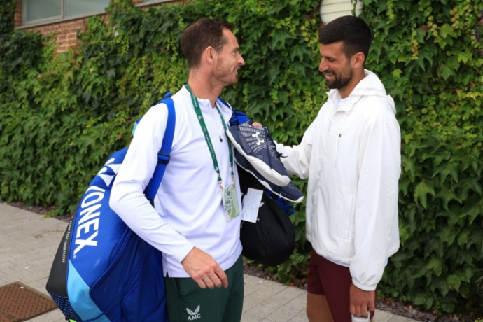 Джокович провёл первую тренировку с Марреем перед Australian Open-2025