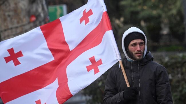 В Тбилиси проходит очередная акция протеста