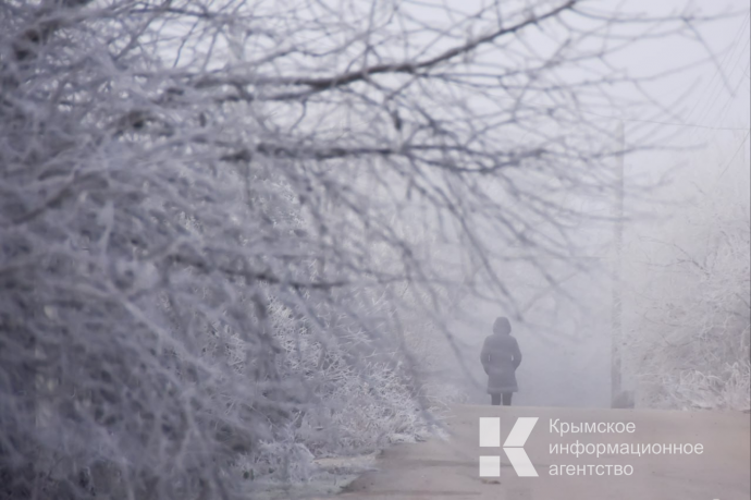 На выходных в Крыму температура опустится до -8 градусов