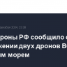 Минобороны РФ сообщило об уничтожении двух дронов ВСУ над Азовским морем