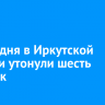 За три дня в Иркутской области утонули шесть человек