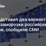 ЕС представил два варианта новой заморозки российских активов, сообщили СМИ