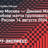 «Динамо» Москва — «Динамо» Махачкала: видеообзор матча Кубка России