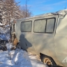 "Буханка" улетела в кювет на Сахалине: водитель в больнице с травмами