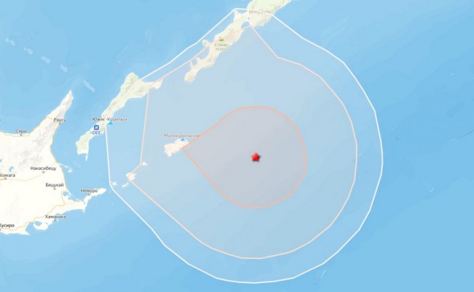 Землетрясение зарегистрировали в 80 километрах от села Малокурильское Сахалинской области