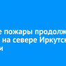 Лесные пожары продолжают тушить на севере Иркутской области