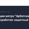 На станции метро "Арбатская" в Москве сработал защитный затвор