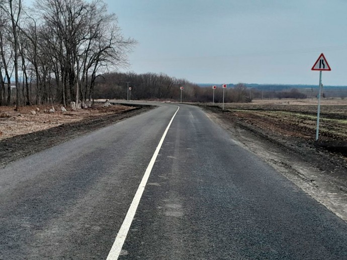 В Вейделевском районе досрочно отремонтировали дорогу к Нехаевке