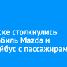 В Братске столкнулись автомобиль Mazda и троллейбус с пассажирами