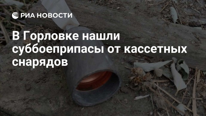 В Горловке нашли суббоеприпасы от кассетных снарядов