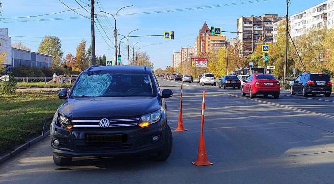 В Великом Новгороде велосипедист получил сотрясение мозга в столкновении с авто