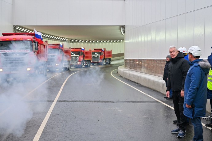 Открытие тоннеля под путями МЦД-4