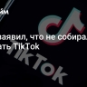 Маск заявил, что не собирался покупать TikTok