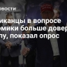 Американцы в вопросе экономики больше доверяют Трампу, показал опрос