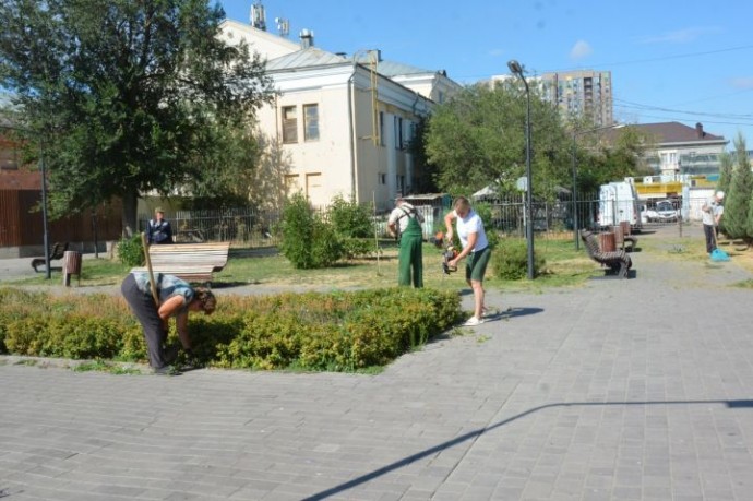 В Астрахани привели в порядок парк «Дружба»