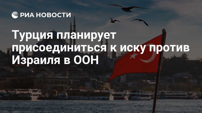 Турция планирует присоединиться к иску против Израиля в ООН