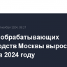 Оборот обрабатывающих производств Москвы вырос почти на 22% в 2024 году