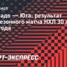 «Юта» в предсезонном матче обыграла «Колорадо», У Сергачева две передачи