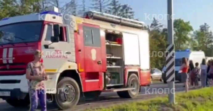 В Гурьевском районе произошло массовое ДТП, есть пострадавшие (видео)