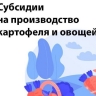 Самозанятые в Ярославской области могут получить возмещение части затрат на производство картофеля и овощей