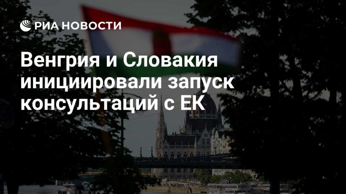 Венгрия и Словакия инициировали запуск консультаций с ЕК