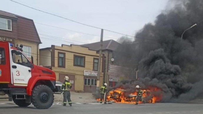 В Астраханской области сгорело 77 автомобилей