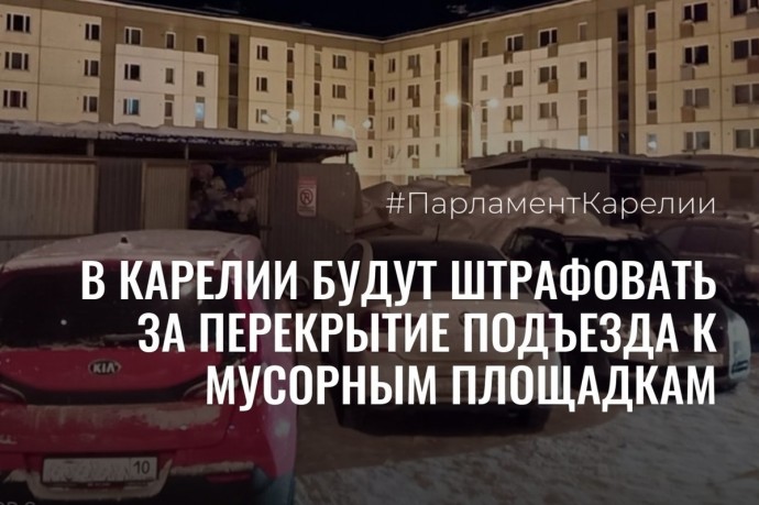 Водителей в Карелии начнут штрафовать за парковку вблизи мусорных контейнеров