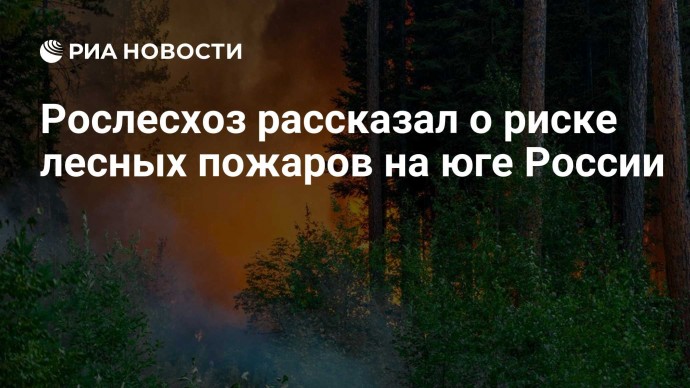 Рослесхоз рассказал о риске лесных пожаров на юге России