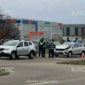 В конце Московского проспекта столкнулись две машины