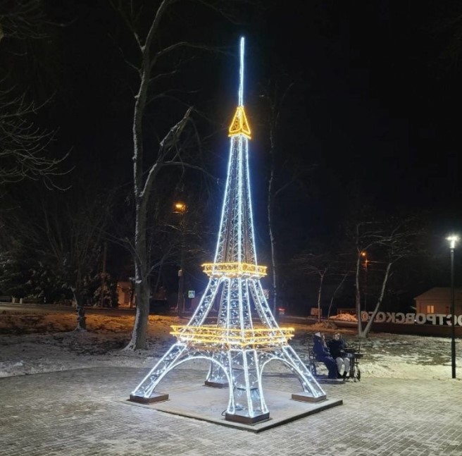 В одном из городов Пензенской области установили Эйфелеву башню