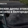 Украинские дроны атаковали четыре села в Белгородской области