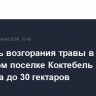 Площадь возгорания травы в крымском поселке Коктебель возросла до 30 гектаров