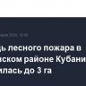 Площадь лесного пожара в Туапсинском районе Кубани увеличилась до 3 га