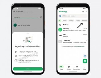 WhatsApp упростит фильтрацию чатов с помощью пользовательских списков