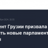 Президент Грузии призвала назначить новые парламентские выборы