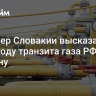 Премьер Словакии высказался по поводу транзита газа РФ через Украину