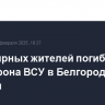 Трое мирных жителей погибли при атаке дрона ВСУ в Белгородской области