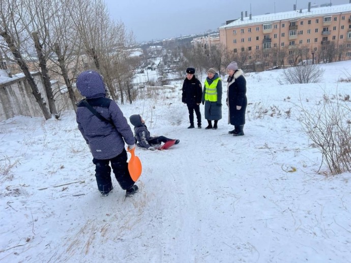 В районе Улан-Удэ провели рейд по «стихийным» горкам