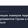 Протестующие покинули территорию перед парламентом Грузии и начали расходиться